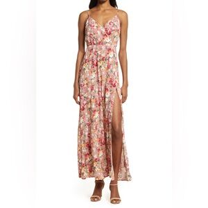 Lulus everlasting bliss floral print maxi dress